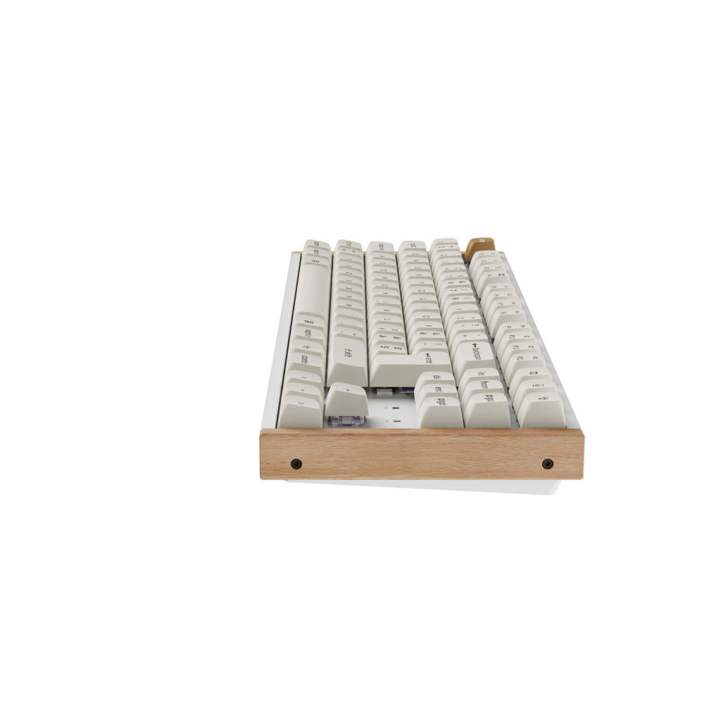 Keychron K8 HE White Wood ISO-CH | Magnetische TKL-Tastatur