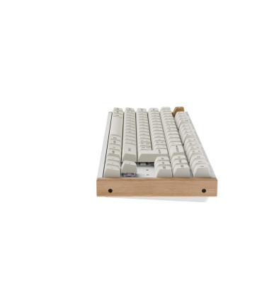 Keychron K8 HE White Wood ISO-CH | Magnetische TKL-Tastatur