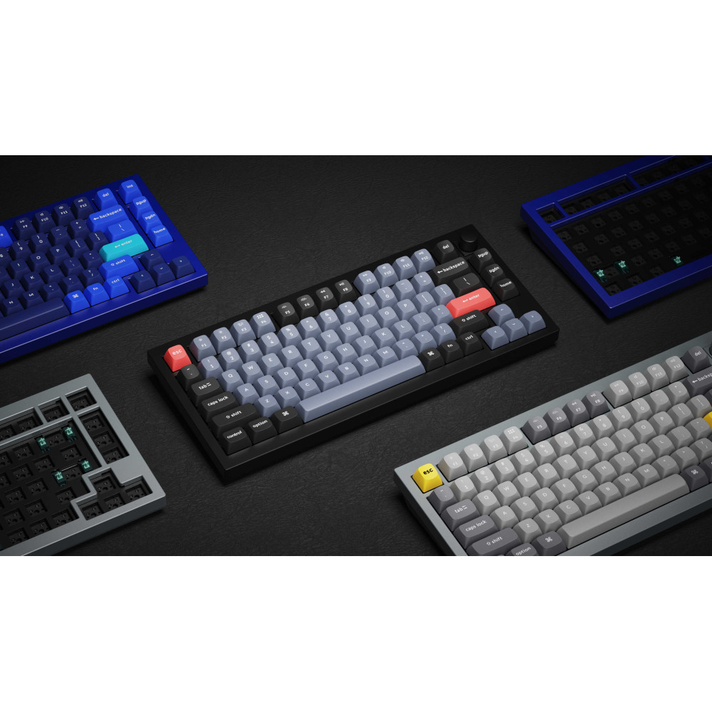 Keychron Q1 Blue QMK Brown Switch (ANSI) avec bouton