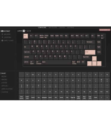 Keychron Q1 Blue QMK Brown Switch (ANSI) avec bouton