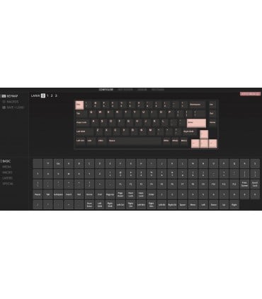 Keychron Q2 Black QMK Blue Switch (ANSI) avec bouton