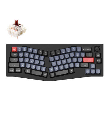 Keychron Q8 Black QMK Brown Switch (US) avec bouton