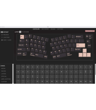 Keychron Q8 Black QMK Red Switch (US) w/Knob