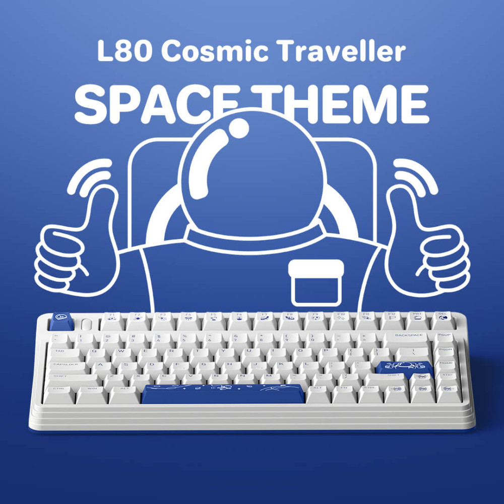 IQUNIX L80 Cosmic Traveller TTC Speed Argent