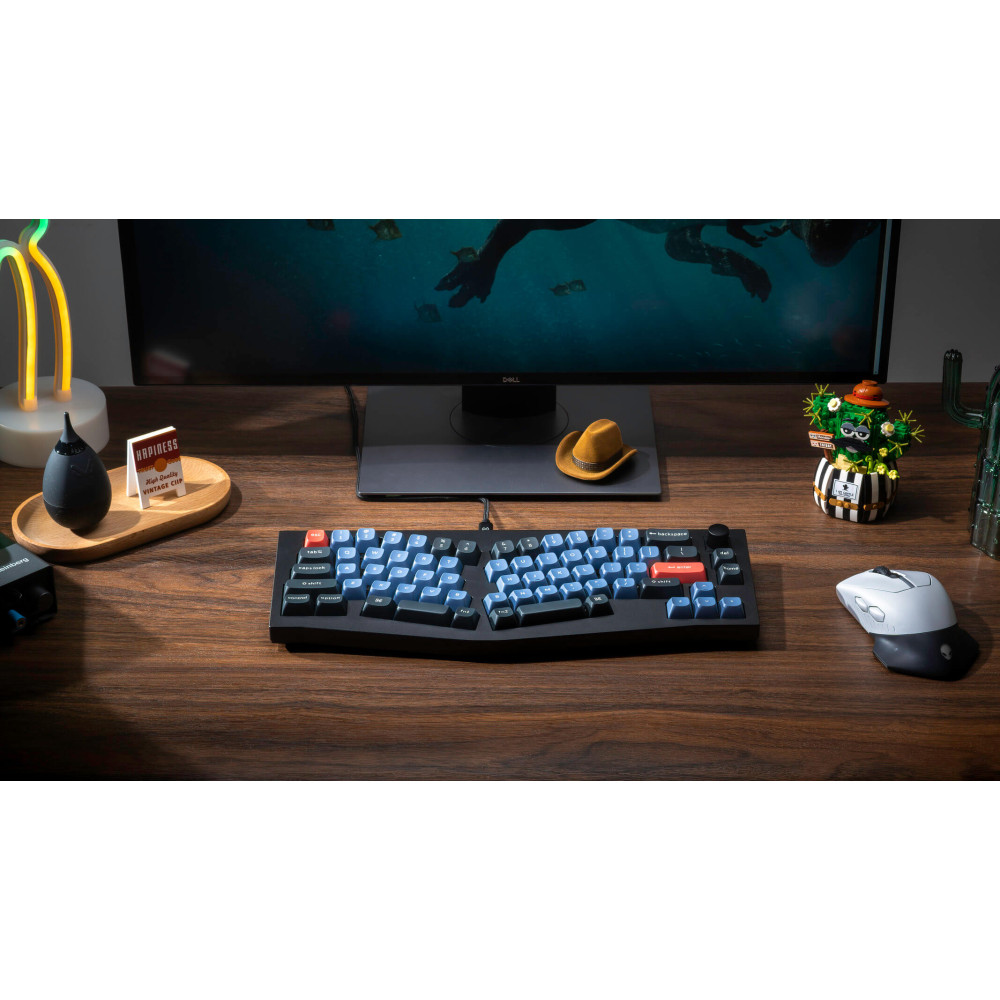 Keychron Q8 Black QMK Red Switch (US) avec bouton