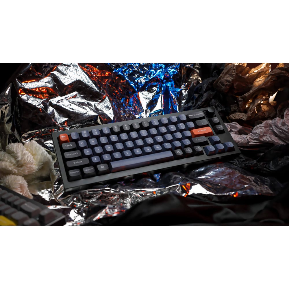Keychron Q2 Black QMK Blue Switch (ANSI) avec bouton