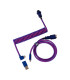 Keychron Premium Coiled Angled Cable - Purple