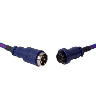 Keychron Premium Coiled Angled Cable - Purple