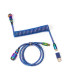 Keychron Premium Coiled Cable - Rainbow Blue