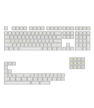 Akko ASA Clear Printed Keycap Transparent Fullset
