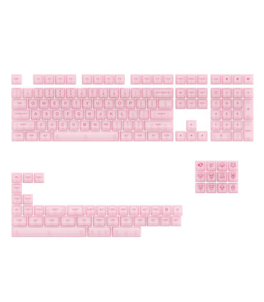 Akko ASA Clear Printed Keycap Pink Fullset