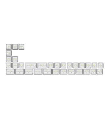 Akko ASA Clear Printed Keycap Transparent Fullset