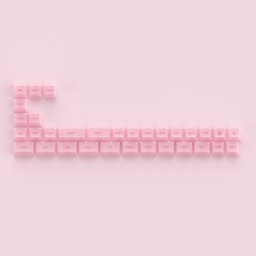 Akko ASA Clear Printed Keycap Pink Fullset