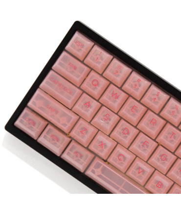 Akko ASA Clear Printed Keycap Pink Fullset