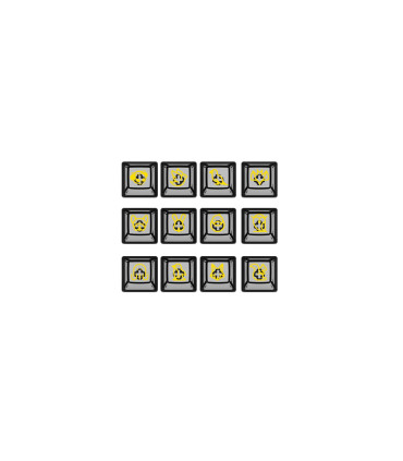 Akko ASA Clear Printed Keycap Black V2 Fullset
