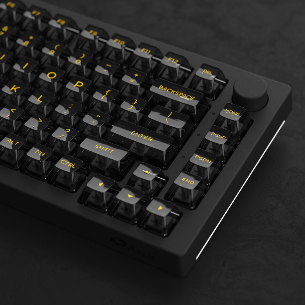 Akko ASA Clear Printed Keycap Black V2 Fullset