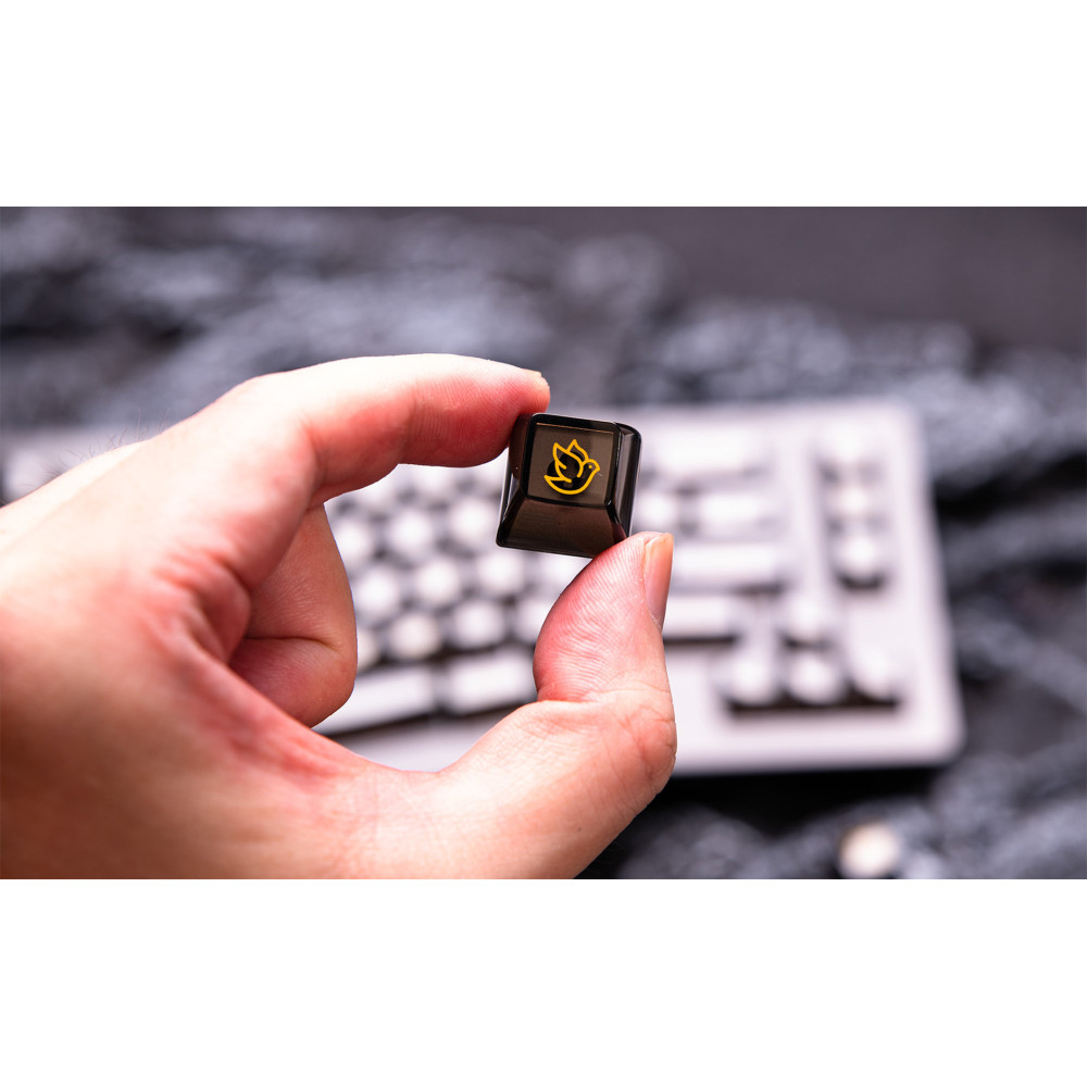 Akko ASA Clear Printed Keycap Black V2 Fullset
