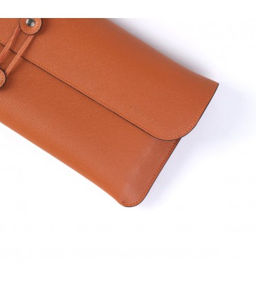Keychron K3 Pochette de voyage Saffiano Cuir Orange