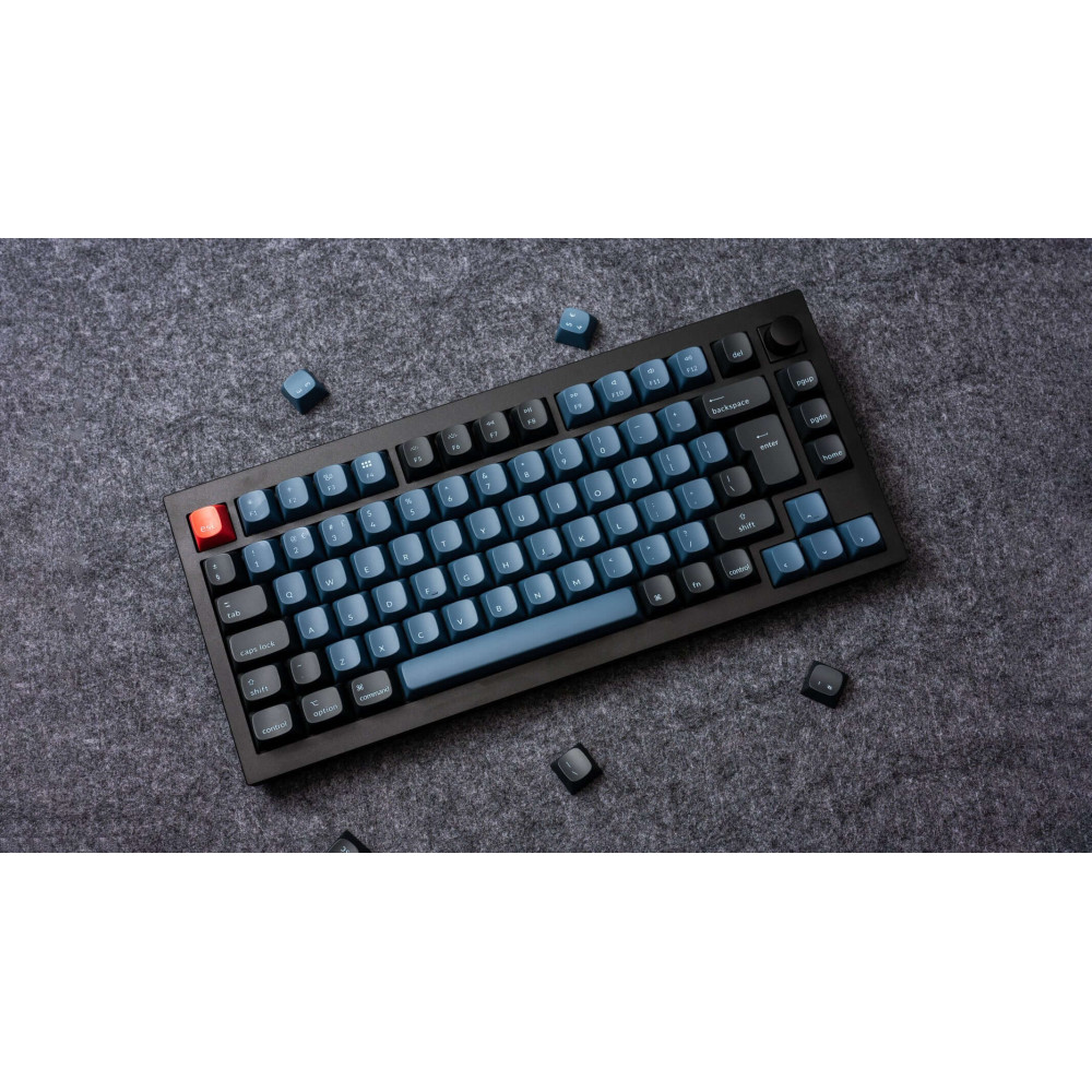 Keychron Q1 Blue QMK Red Switch (ANSI) avec bouton
