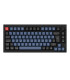 Keychron Q1 Noir QMK Marron Interrupteur (ISO-CH) avec Bouton