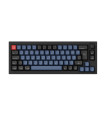 Keychron Q2 Noir QMK Marron Interrupteur (ISO-CH) avec Bouton