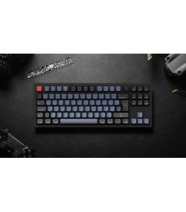 Keychron Q3 Noir QMK Brown Switch Swiss Layout (ISO-CH) avec bouton