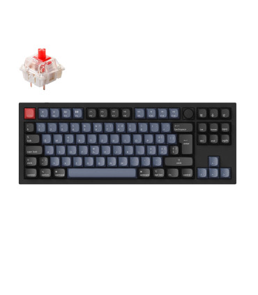 Keychron Q3 Black QMK Brown Switch Schweizer Layout (ISO-CH) w/Knob