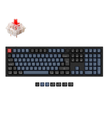 Keychron Q6 Black QMK Red Switch (ISO-CH) w/Knob