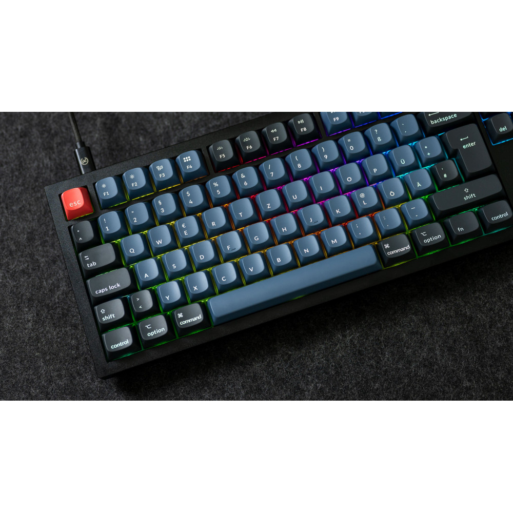 Keychron Q6 Noir QMK Rouge Switch (ISO-CH) avec Knob