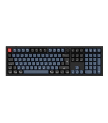 Keychron Q6 Noir QMK Marron Interrupteur (ISO-CH) avec Bouton