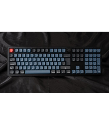 Keychron Q6 Noir QMK Marron Interrupteur (ISO-CH) avec Bouton