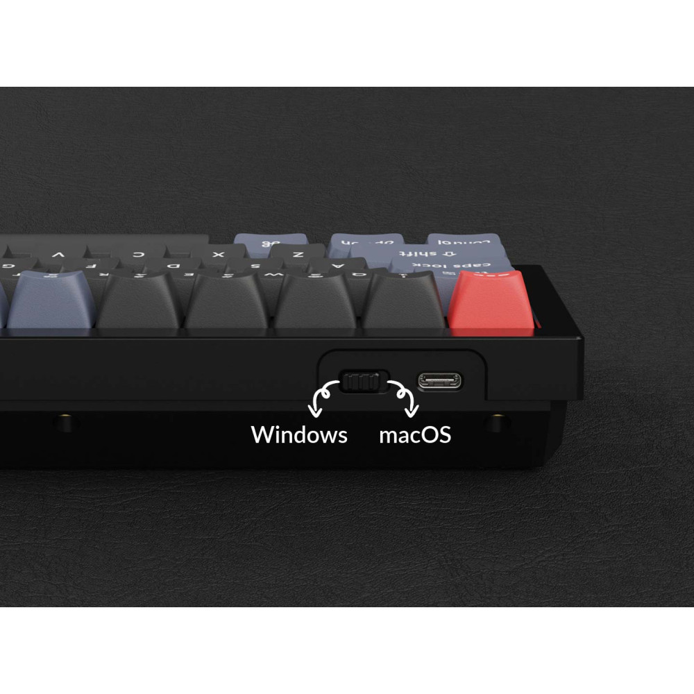 Keychron Q3 Black QMK Brown Switch (ANSI) avec bouton
