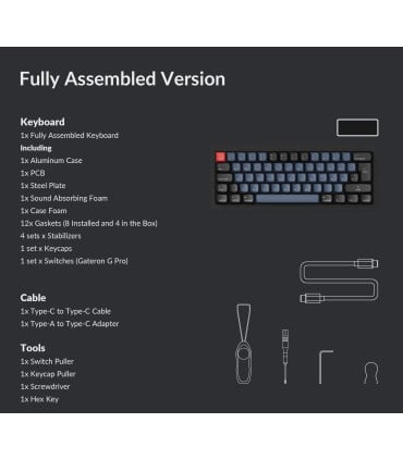 Keychron Q3 Black QMK Brown Switch (ANSI) w/Knob