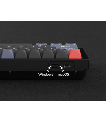Keychron Q3 Black QMK Brown Switch (ANSI) avec bouton