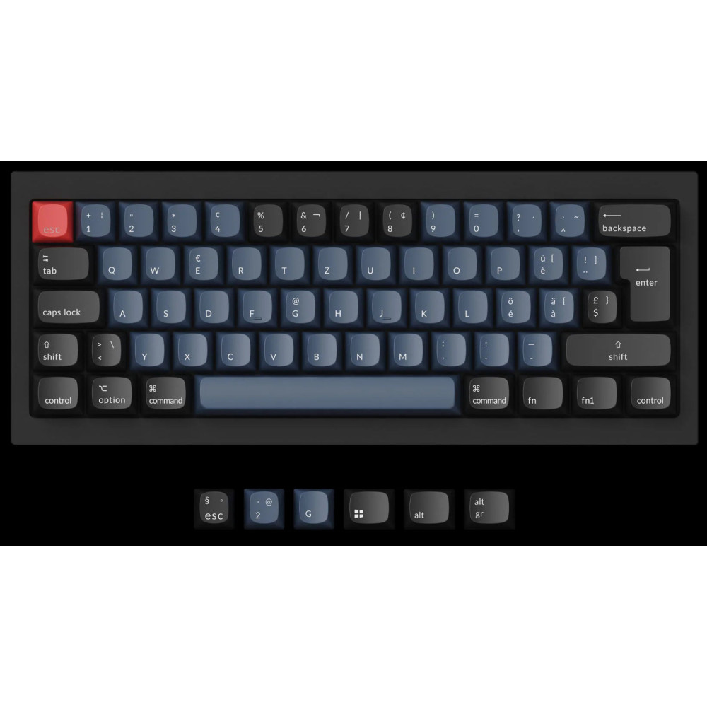 Keychron Q3 Black QMK Brown Switch (ANSI) avec bouton
