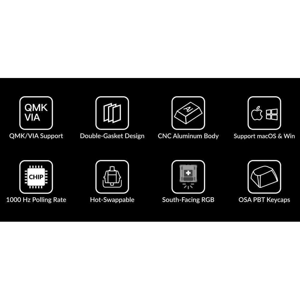 Keychron Q3 Black QMK Brown Switch (ANSI) w/Knob
