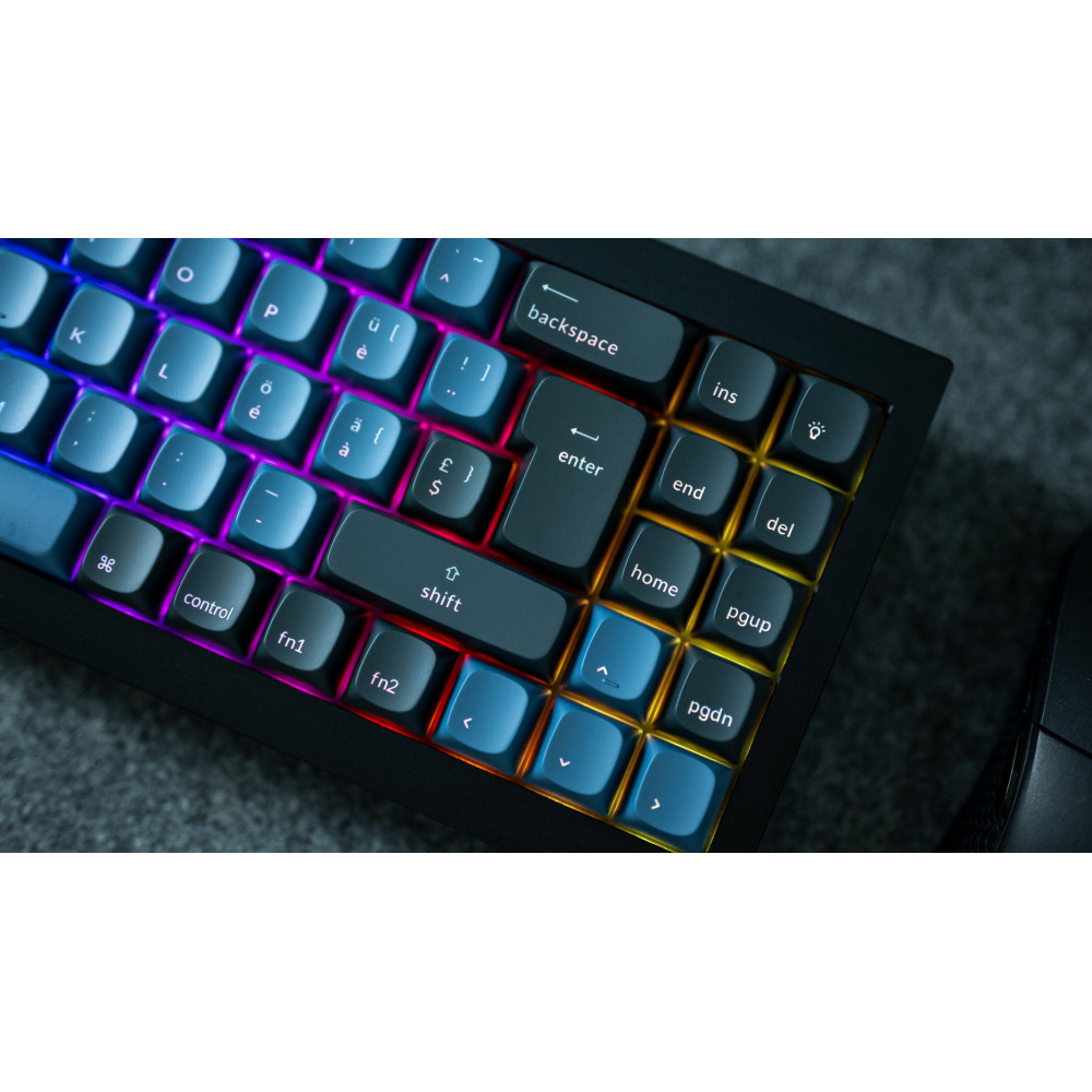 Keychron Q3 Black QMK Brown Switch (ANSI) avec bouton