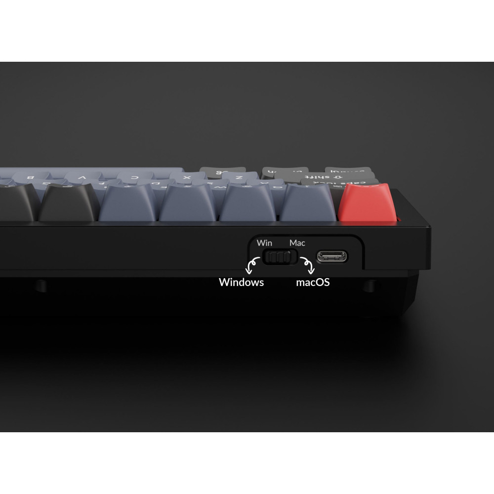Keychron Q3 Black QMK Brown Switch (ANSI) avec bouton