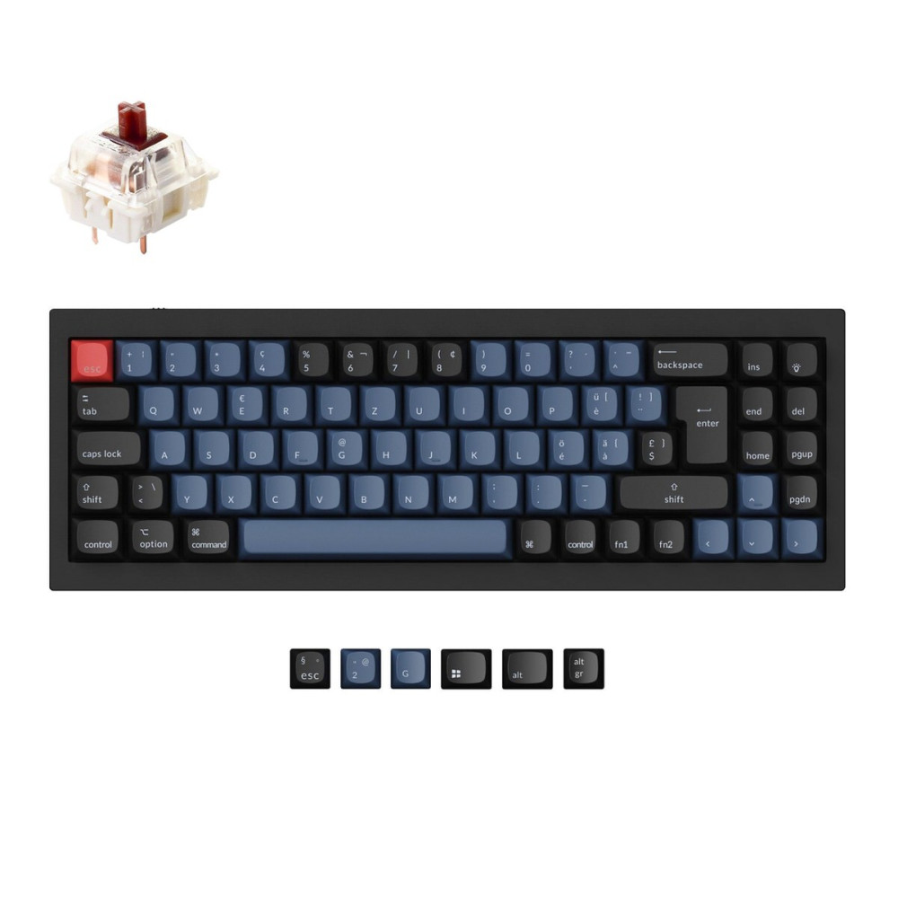 Keychron Q3 Black QMK Brown Switch (ANSI) w/Knob