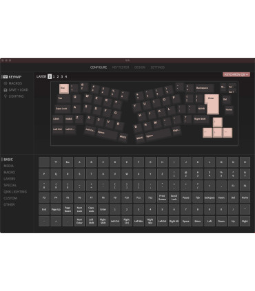 Keychron Q8 Black QMK Brown Switch (ISO-CH) w/Knob