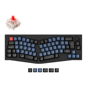 Keychron Q8 Black QMK Brown Switch (ISO-CH) w/Knob