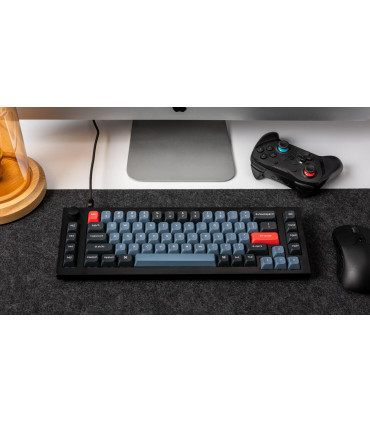 Keychron Q65 Interrupteur QMK brun noir (ANSI) avec bouton