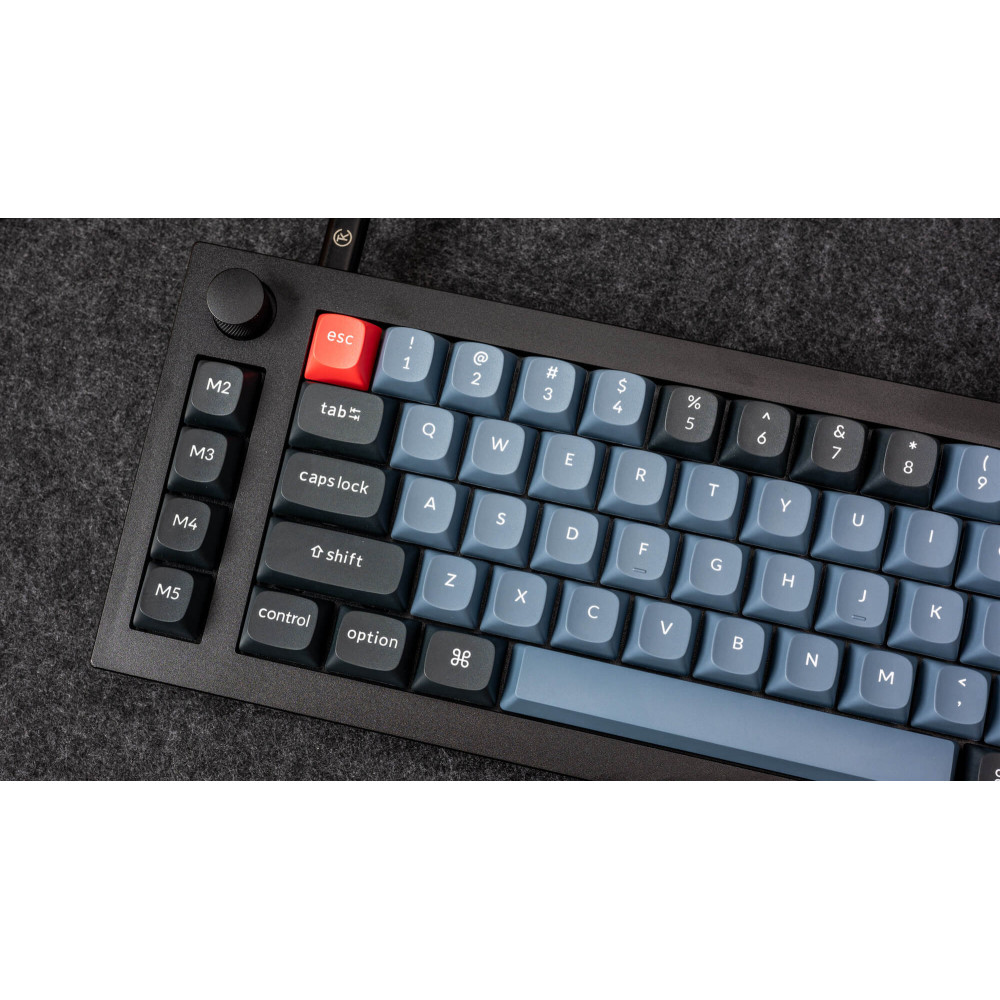 Keychron Q65 Interrupteur QMK brun noir (ANSI) avec bouton