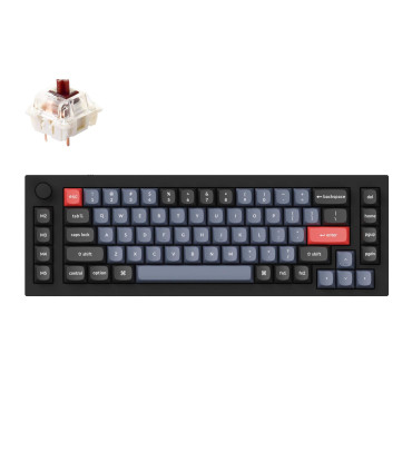 Keychron Q65 Black QMK Brown Switch (ANSI) w/Knob