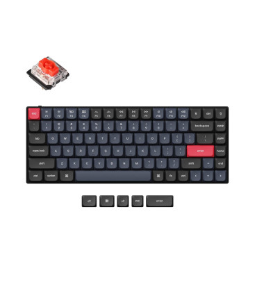 Keychron Q1 Blue QMK Red Switch (ANSI) avec bouton
