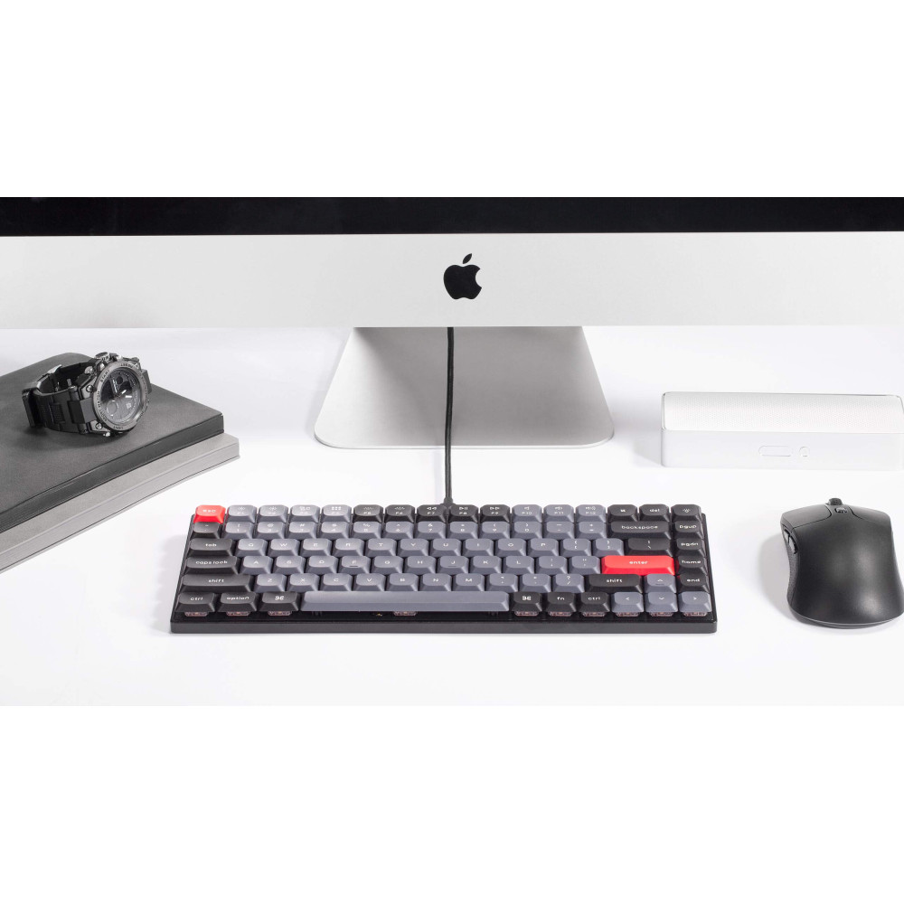 Keychron Q1 Blue QMK Red Switch (ANSI) avec bouton