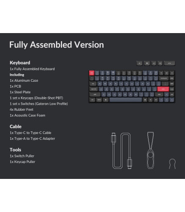 Keychron Q1 Blue QMK Red Switch (ANSI) w/Knob