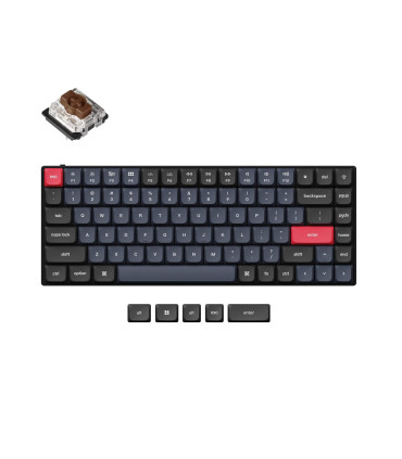 Keychron Q1 Blue QMK Red Switch (ANSI) avec bouton
