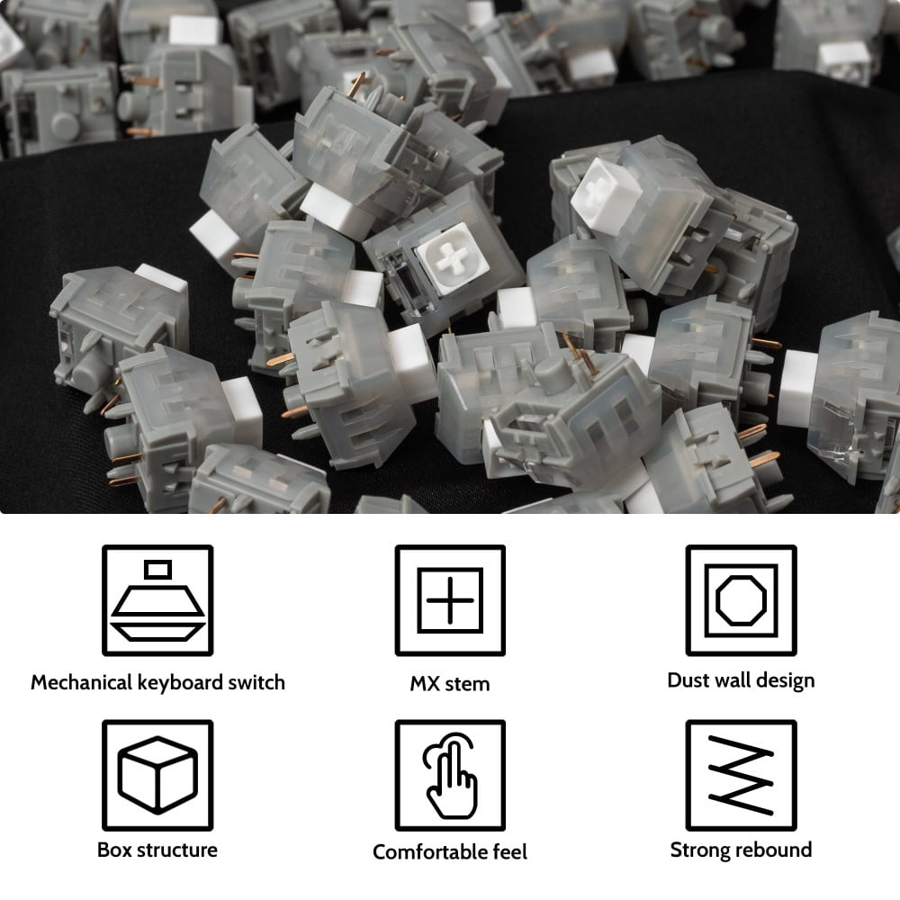 Kailh White Owl Box Switch 110pcs/Set