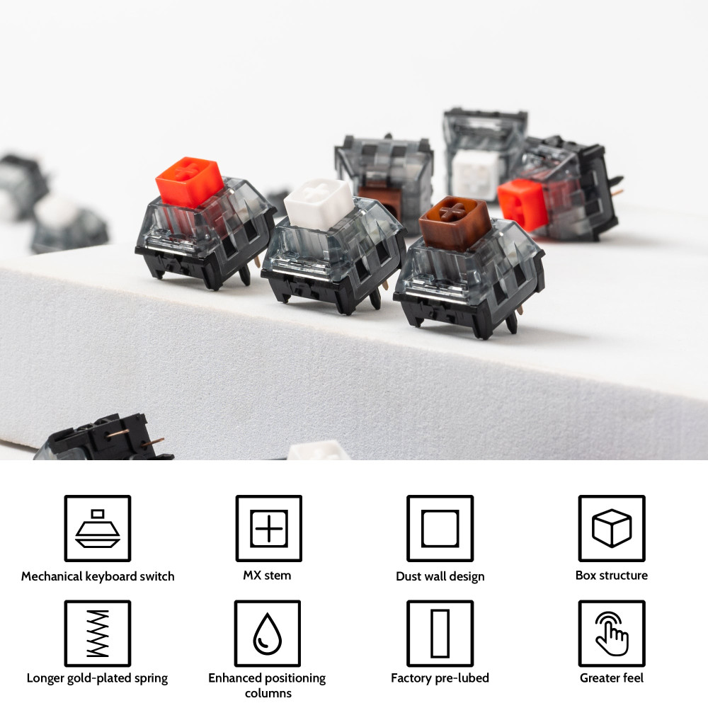 Kailh Box V2 Switch 110pcs / Set Rouge